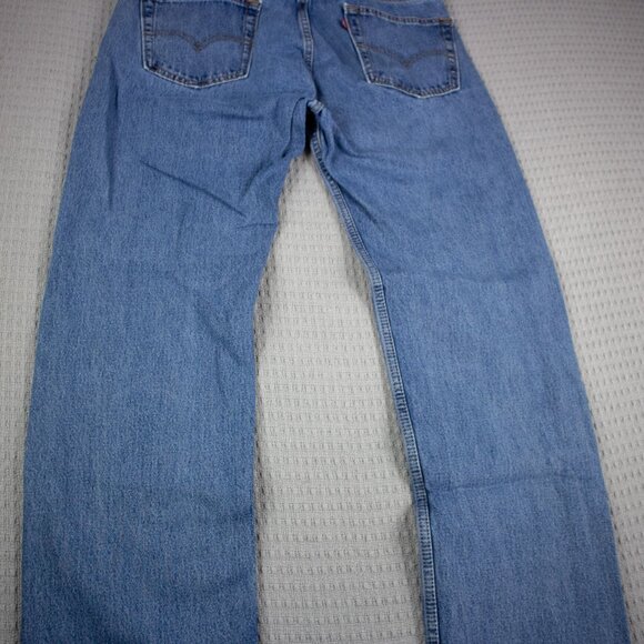 Levi's 505 Regular Fit Light Wash Denim Jeans - Picture 5 of 8
